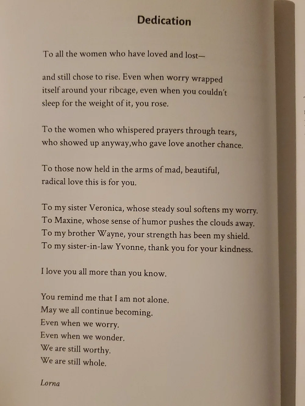 Becoming Whole by Lorna Owens, book, health, healing, Wellness, recovery